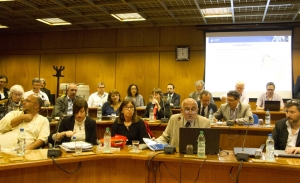 Delegación de la Udelar visita el parlamento. Foto: Richard Paiva-UCUR
