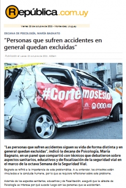 “Personas que sufren accidentes en general quedan excluidas” (nota de prensa)