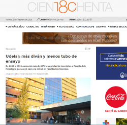 "Udelar: más diván y menos tubo de ensayo" (nota de prensa)