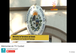 Jornada: "Memorias" - informe TV Ciudad