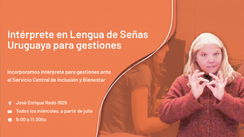 Intérprete en Lengua de Señas Uruguaya para gestiones ante el SCIBU