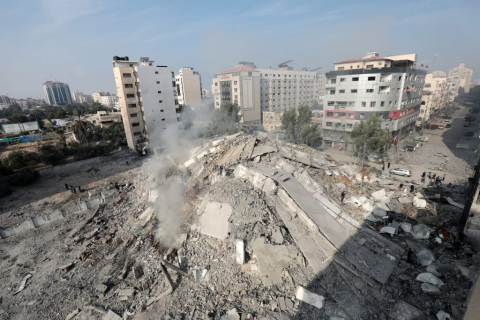  La ciudad de Gaza tras un bombardeo a principios de octubre. | Commons Wikimedia 