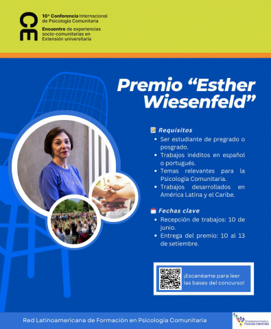 Convocatoria 2024: Premio “Esther Wiesenfeld”