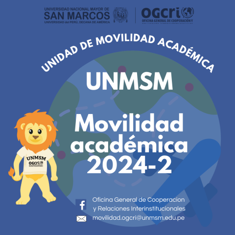 Afiche: Movilidad académica en la Universidad Nacional Mayor de San Marcos