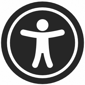 Imagen con iconografía que representa "acceso universal"