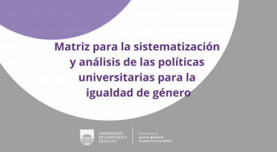 Observatorio para la igualdad de género: Documento de trabajo n°2