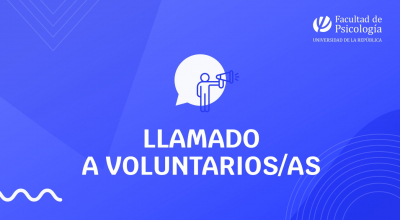 imagen de difusión del llamado a voluntarios/as