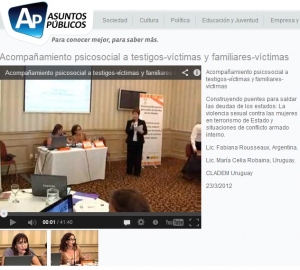 Impresión de pantalla de la nota publicada