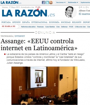 Impresión de pantalla de la nota publicada