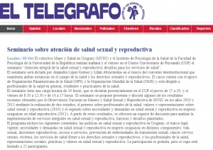 Impresión de pantalla de la nota publicada