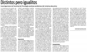 Impresión de pantalla de la nota publicada