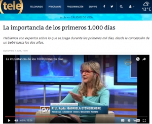 Impresión de pantalla de la nota publicada en el portal de La Tele