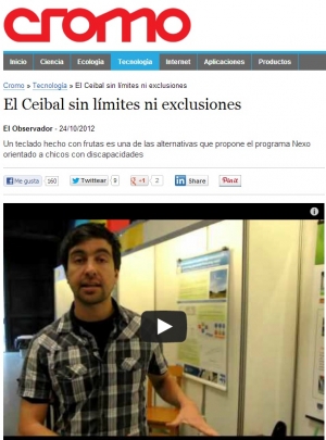 Impresión de pantalla de la nota publicada