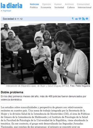 Impresión de pantalla de la nota publicada