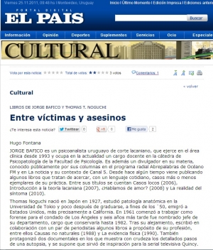 Impresión de pantalla de la nota publicada