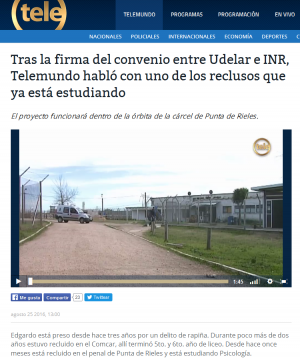 Impresión de pantalla de la nota publicada en el portal de La Tele