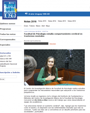 Impresión de pantalla de la nota publicada