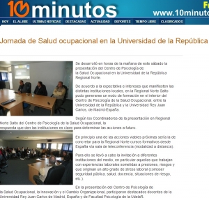 Impresión de pantalla de la nota publicada