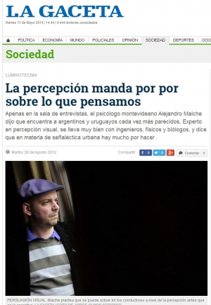 Impresión de pantalla de la nota publicada