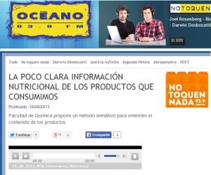 Impresión de pantalla de la nota publicada