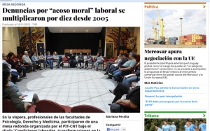 Impresión de pantalla de la nota publicada