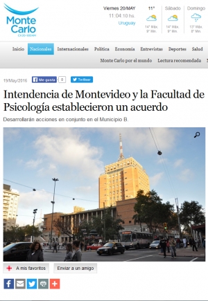 Impresión de pantalla de la nota publicada