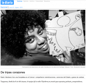 Impresión de pantalla de la nota publicada
