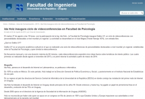Impresión de pantalla de la nota publicada
