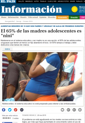 Impresión de pantalla de la nota publicada