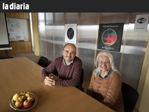 David González y Beatriz Garat. Foto: Federico Gutiérrez. La Diaria