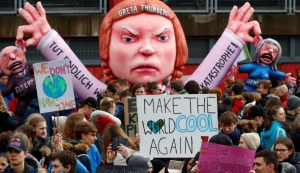 Manifestación por el clima. Foto: Reuters