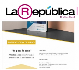 portada la república: "Se presenta libro sobre adolescentes privados de libertad"