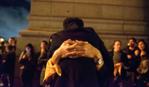 Movilización LGBTI, en el Palacio Legislativo (archivo, octubre de 2018). Foto: Santiago Mazzarovich / adhocFOTOS