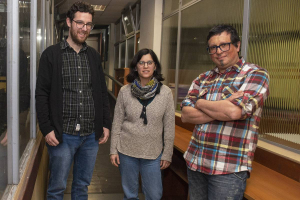 Nicolás Rodríguez, Jimena Heinzen y Gustavo Cánepa. Foto: Alessandro Maradei