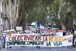   Marcha por la Salud Mental, Desmanicomialización y Vida Digna, en Montevideo (archivo, 2023).  Foto: Camilo dos Santos