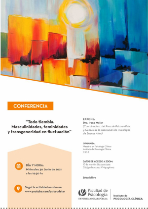 “Todo tiembla. Masculinidades, feminidades y transgeneridad en fluctuación”