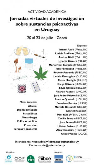  Investigación sobre sustancias psicoactivas en Uruguay
