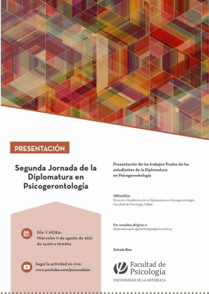 Segunda Jornada de la Diplomatura en Psicogerontología