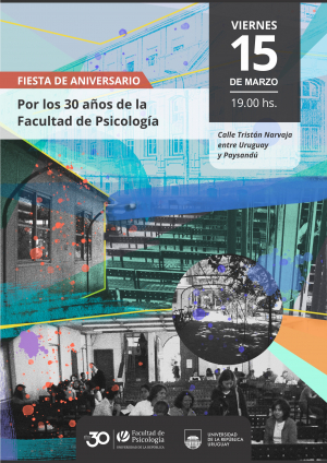 Afiche de la fiesta de aniversario