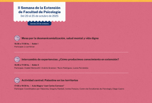 II Semana de la Extensión de la Facultad de Psicología 2025