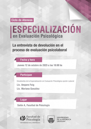 afiche de difusión de la actividad