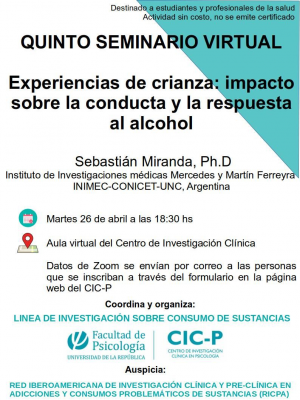 afiche de difusión de la actividad