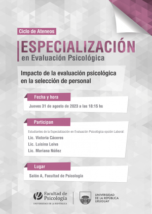 afiche de difusión de la actividad