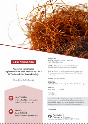 afiche de difusión de la actividad