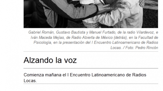 Impresión de pantalla de la nota publicada en el portal de La Diaria