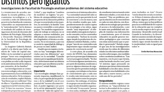 Impresión de pantalla de la nota publicada