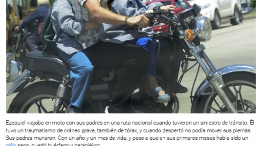 Impresión de pantalla de la nota publicada