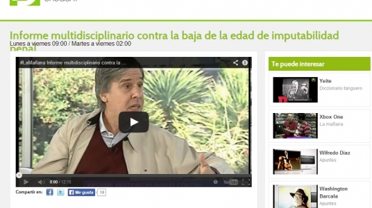 Impresión de pantalla de la nota publicada