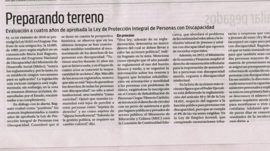 Fotografía de la nota publicada