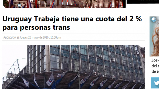 Impresión de pantalla de la nota publicada